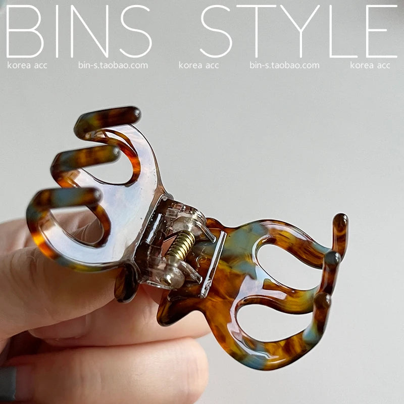 3cm Mini Hair Clip  Korean Style Fashion Cute ClawFor Fringe Kids Girls Bobby Pins for Pieces kawaii Hair Accessories Pumpkin