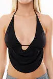 Trendy 2025 Spring New Women's Design Belted Backless Vest Strapless Hot Girl Neck Hanging Backless Fashionable All-Match Vest