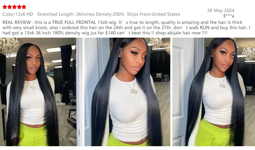 18 46 Inch 200 Density Frontal Wig For Black Women Brazilian Wigs Human Hair 5x5 Bone Straight HD Transparent Lace Front Wigs