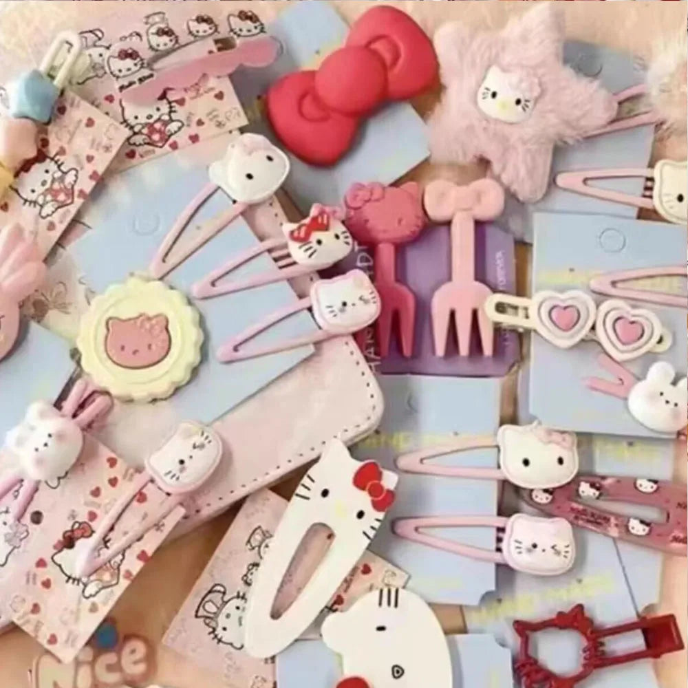 10-50pcs Y2K Hair Clips pack Cute Pink hair accessories Seamless Edge Clip Women Girl Sweet Beauty Hairpin trendy hair clips