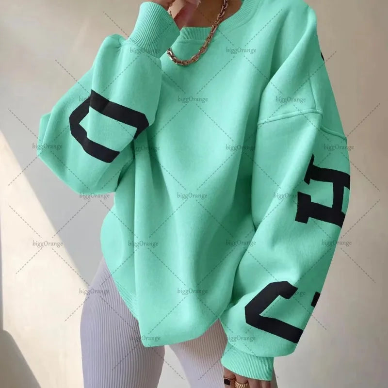 Casual Loose Harajuku Y2K Retro Letter Hoodie Women 2025 American New Street Hip-hop Fashion Punk Oversized Sweatshirt Men