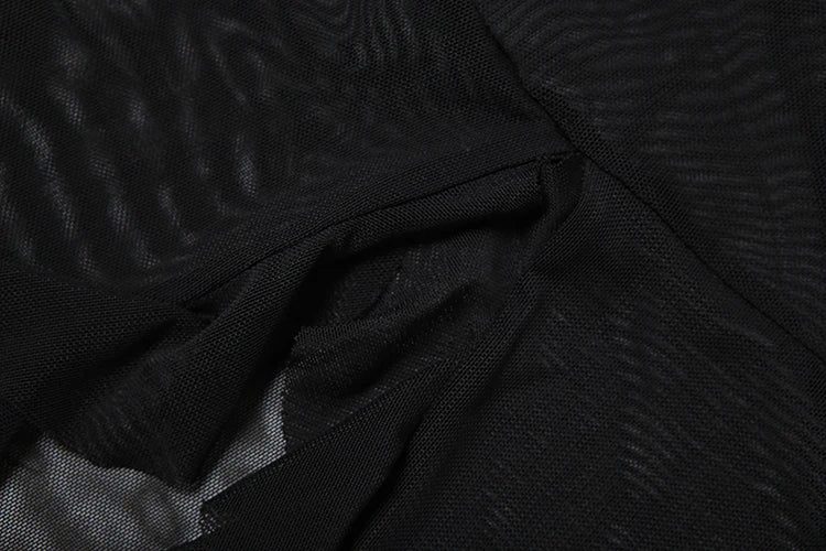 Weird Puss Patchwork Mesh Y2K Sexy Camisole Women Halter Bandage Low-Neck Tassel Ruffles 3d Flowers Midnight Club Sexy Tank Tops