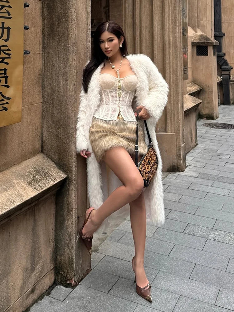 Weird Puss See Through Women Corset Top Warp Sleeveless Lace Concealed Metal Buckle Backless Sexy Summer Trend Midnight Mini Top