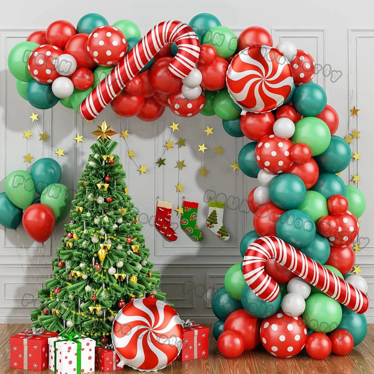 Christmas Balloon Garland Arch Kit — Holiday Party Decor