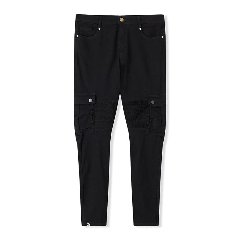 Men s Stylish Cargo denim with  Fit Design and Multiple Pockets for Spring and Summer Streetwear Fashion