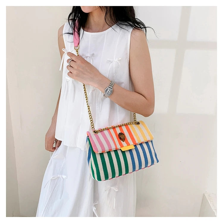 Unique Solid Color Leather Crossbody Bag with Trendy Letter Logo Best for Leisure Activities