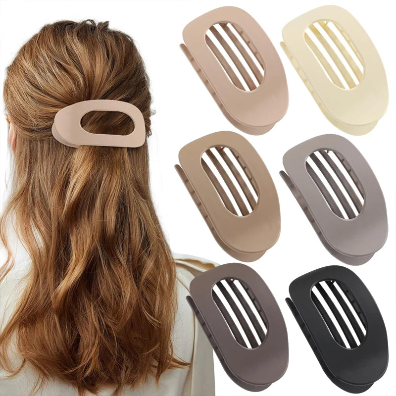 Newest Korean Acetic Acid Hair Clip Hair Accessories Women's Spoon Clip Spring Clip Leopard Hair Clip Top Clip Simple Headpiece