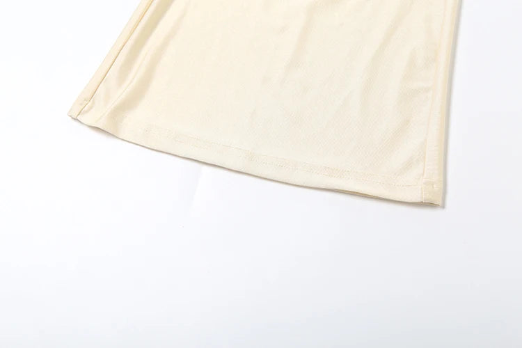 Weird Puss Wire Folds 2 Piece Set Women Chic Y2K Hollow Sliky Tank Tops+Shirring Pants Female Trend Sexy Street Matching Suits