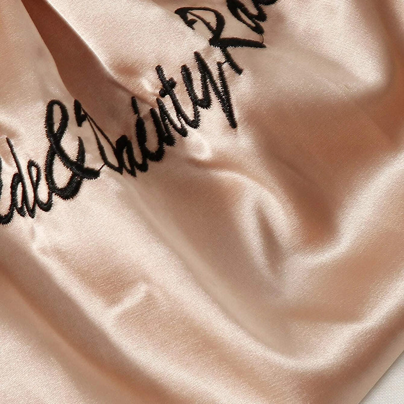 Women's Pajamas Set 7 Pieces Satin Sleepwear Pijama Silk Nightgown Suit Summer Women Home Clothing Printing Sleep Pyjama Femme
