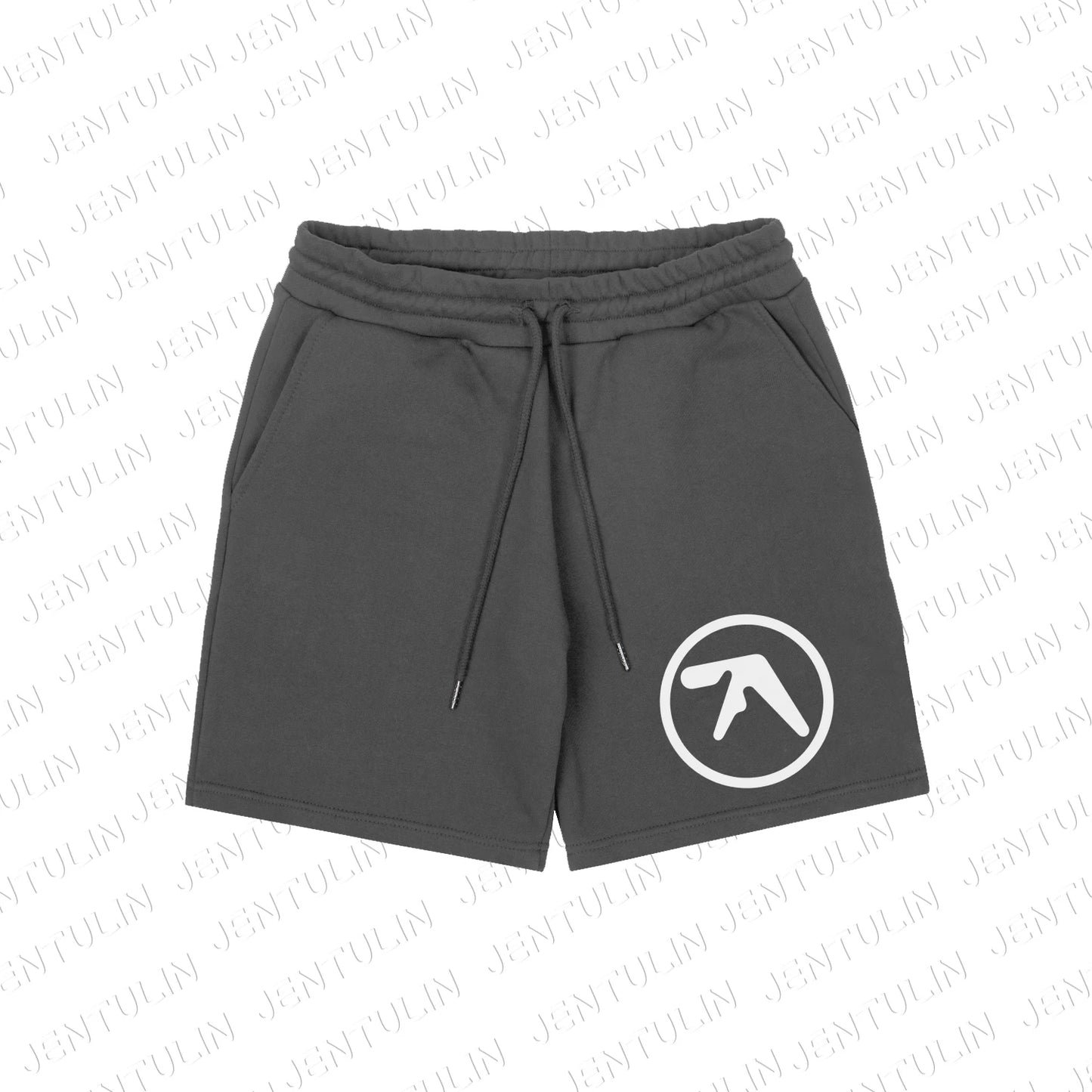 Punk Aphex Twin Print Shorts Oversize Hip Hop Men Streetwear Harajuku Clothes Goth Rock Kpop Drawstring Shorts Y2k Korean Unisex