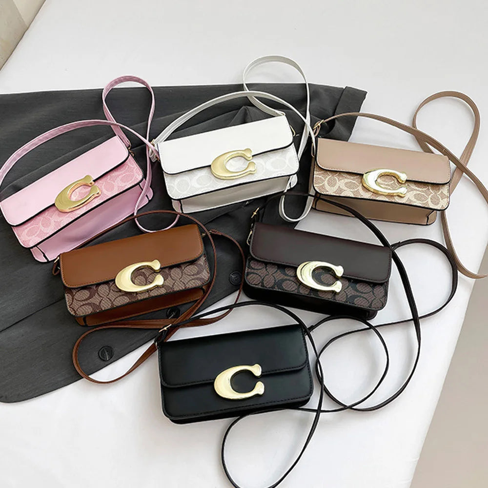 2026 new fashionable vintage floral bag clamshell messenger bag crossbody bag versatile handbag