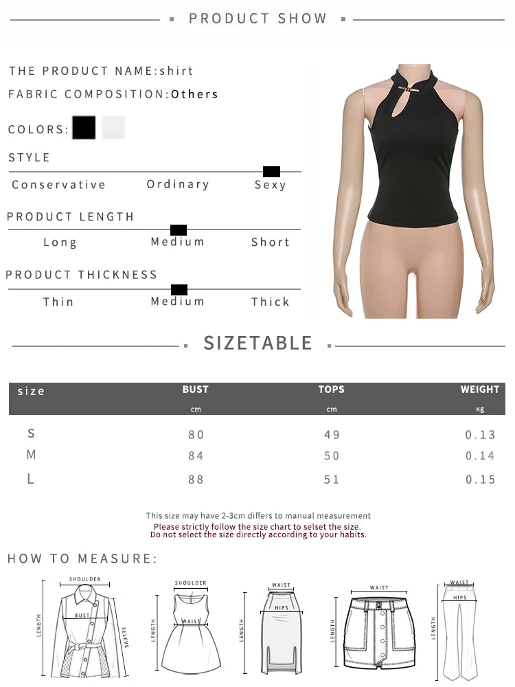 Weird Puss Cheongsam Buckle Tank Tops Women Y2K Summer Trend Basic Classic Hollow Solid Simple Street Stretch Daily Chic Vest