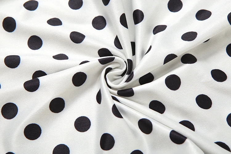 Weird Puss Polka Dot Letter Print 2 Piece Set Woman Tracksuit Trend Sexy Hooded Jacket+Pants Skinny Stretch Matching Streetwear