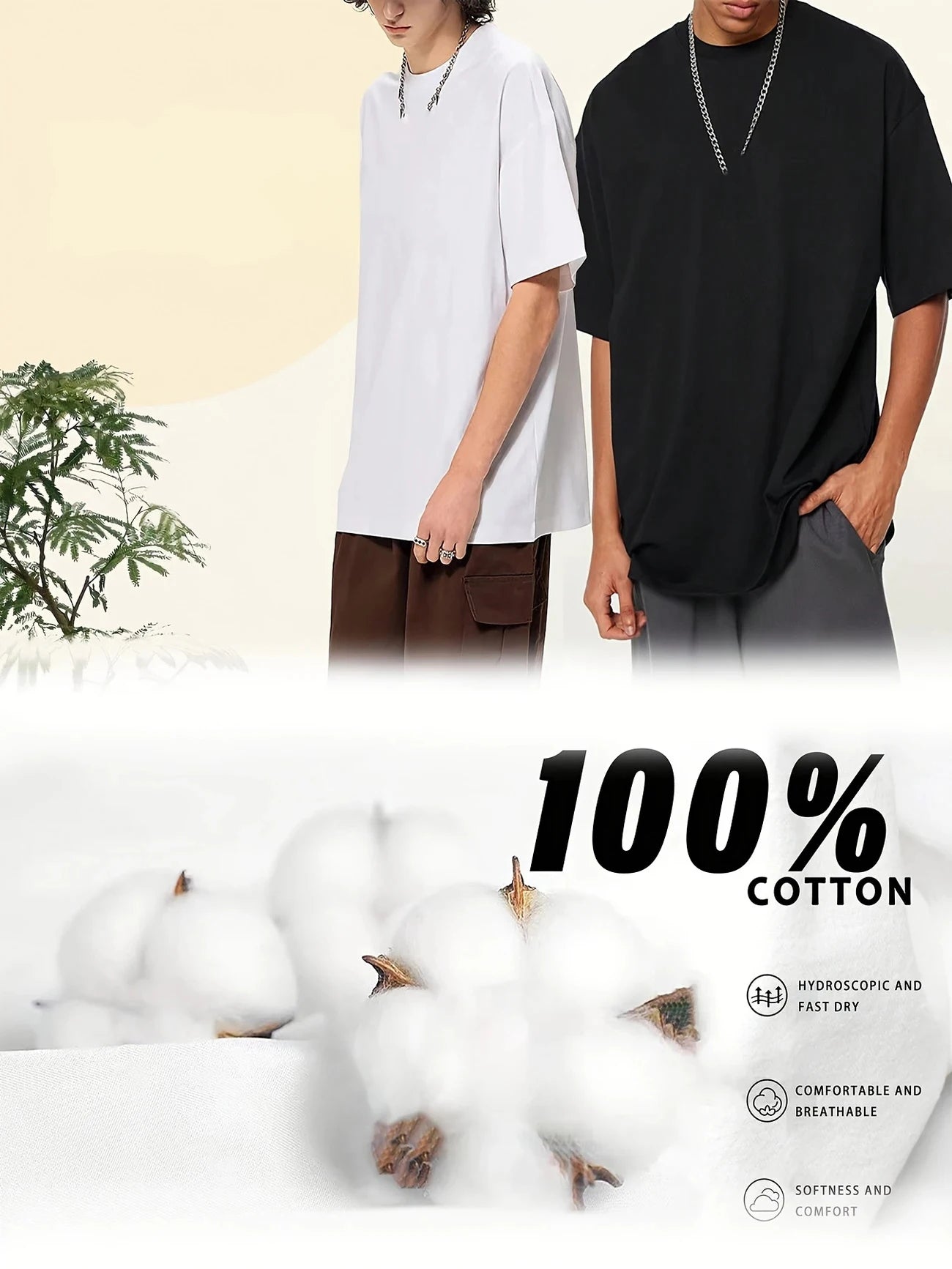 Men's 100% Cotton Summer Loose PARIS Creative Letter Print Casual Slim Fit Round Neck Short Sleeved T-shirt Top
