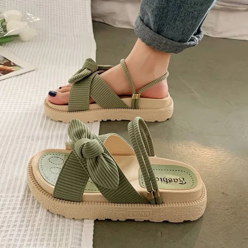 Sandals Women's 2022 New Fashion Summer Temperament New Fashion  Platform Roman Flat Shoes Outdoor Beach Sports Comfort Shoes