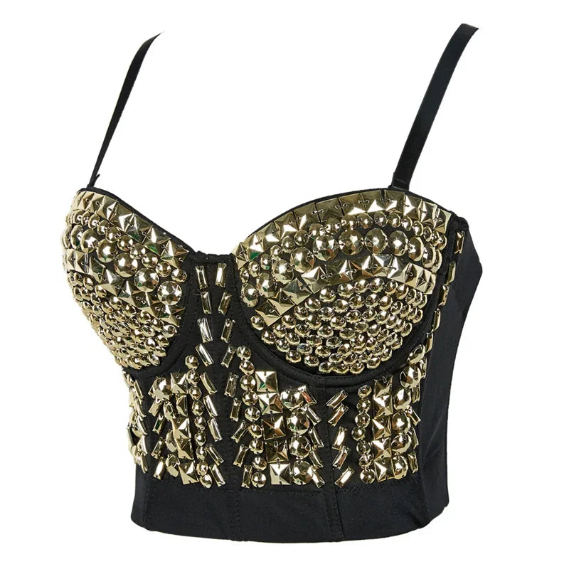 Bling Rhinestone Corset, Luxury Woman Clothes
