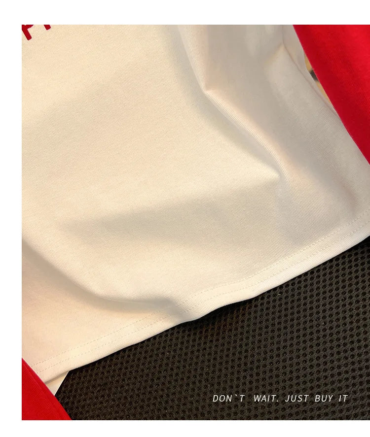 HLJ&GG Retro American Letter Printing Two Piece Sets Women Round Neck Long Sleeve Top And Mesh See Though Pants Outfits 2025 New