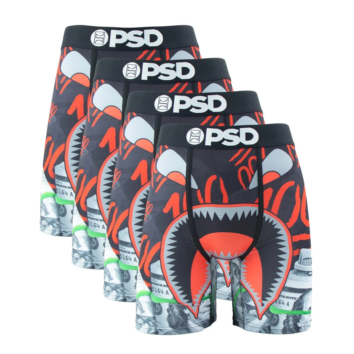4Pcs Sexy Men Underwear Boxers Fashion Print Underpants Male Panties Lingerie Breathable Printed Summer Man Boxer Briefs Trunks
