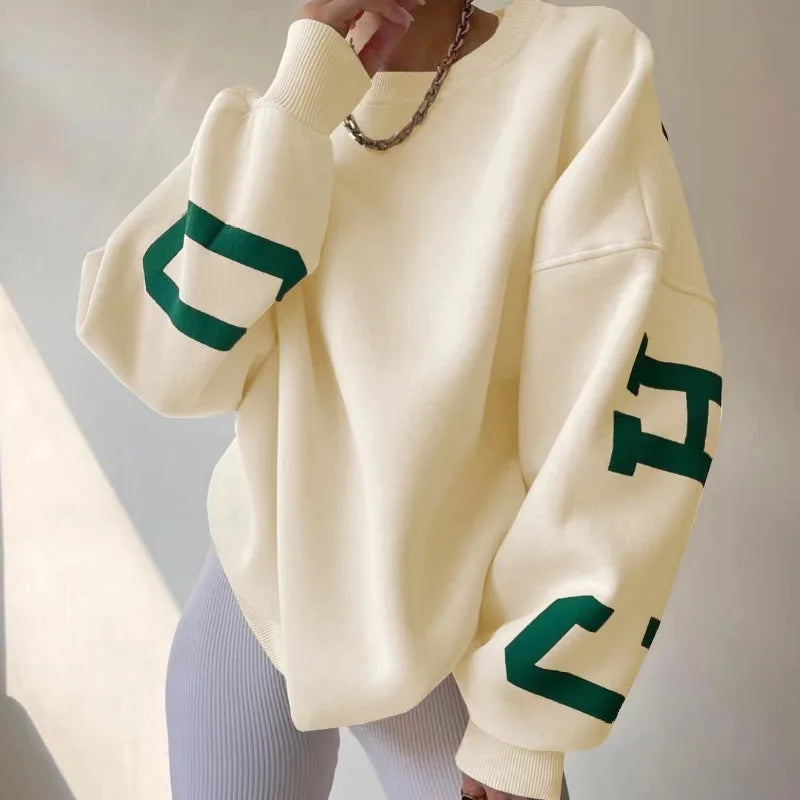 Casual Loose Harajuku Y2K Retro Letter Hoodie Women 2025 American New Street Hip-hop Fashion Punk Oversized Sweatshirt Men