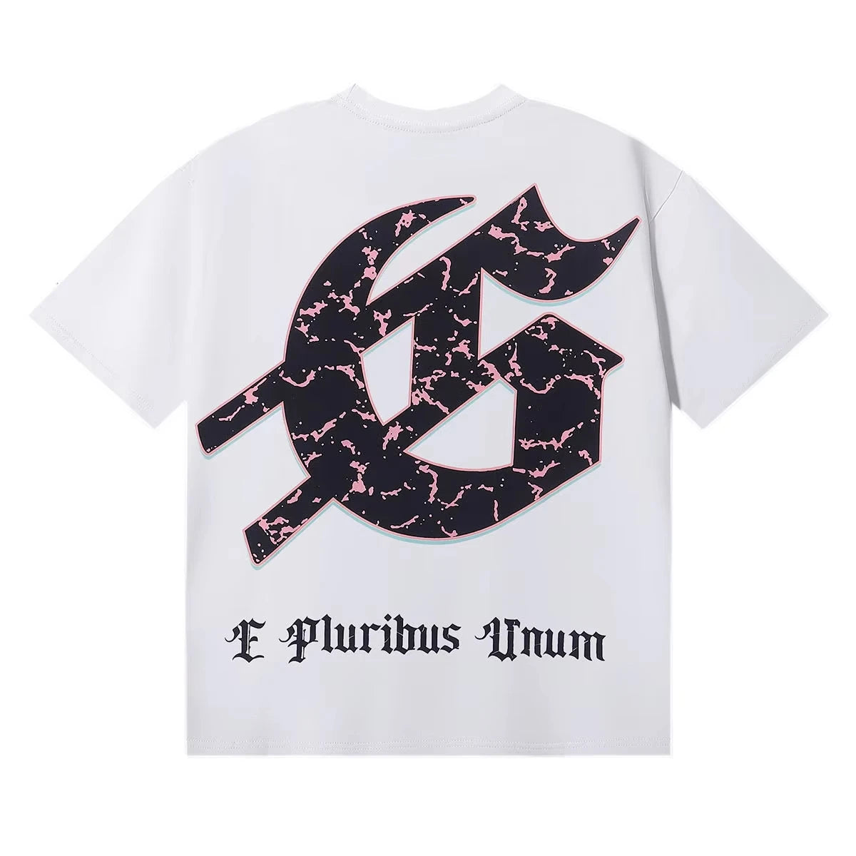 2025 Summer Godspeed Technology Gaze Skull Print High Quality Double Cotton Casual Short Sleeve T-shirt for Men and Women