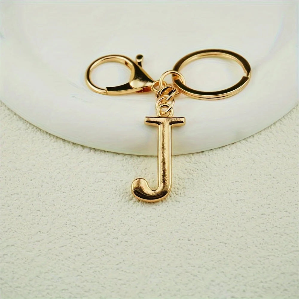 1pc English Letter Keychain Pendant Phone Pendant Key Ring Accessories Lovely Bag Charm for Girls Gift Car Pendant