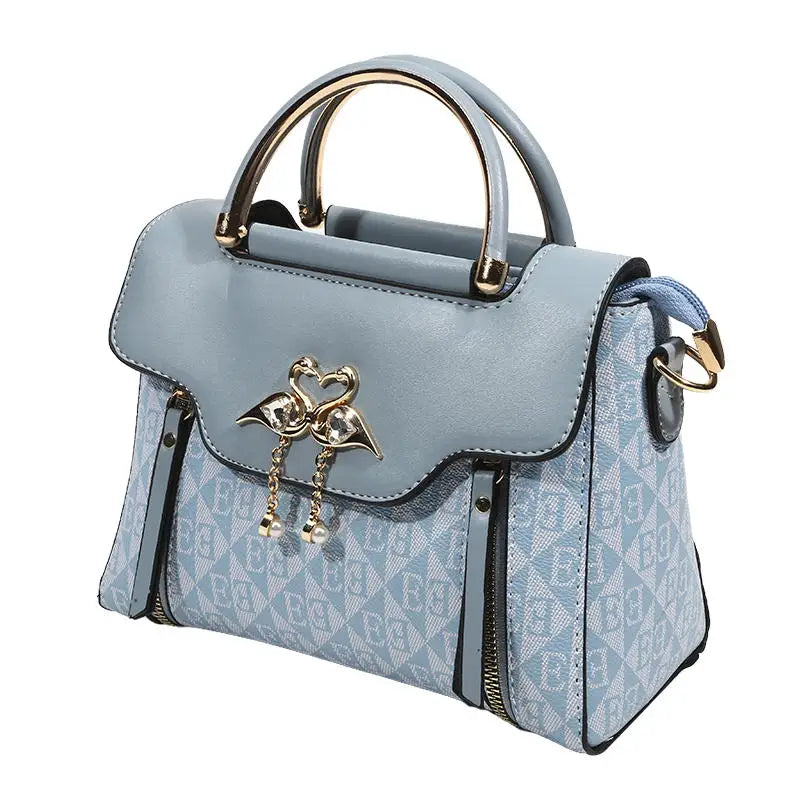 High Quality Bags Fashion Print Leather Shoulder Bag Luxury Design Shoulder Bag Elegant Small Square Bag