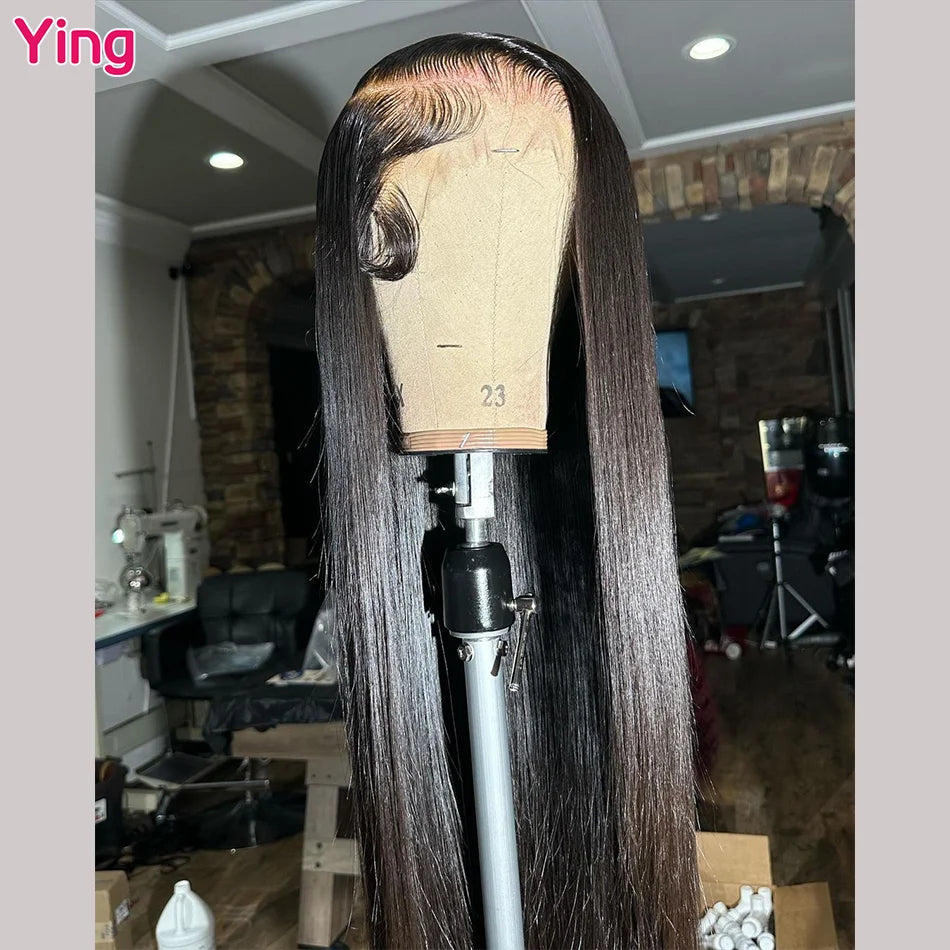 Highlight Emerald Green Colored 200% Bone Straight 13x4 13x6 Lace Frontal Wigs Human Hair PrePlucked 5x5 Closure Wigs For Women