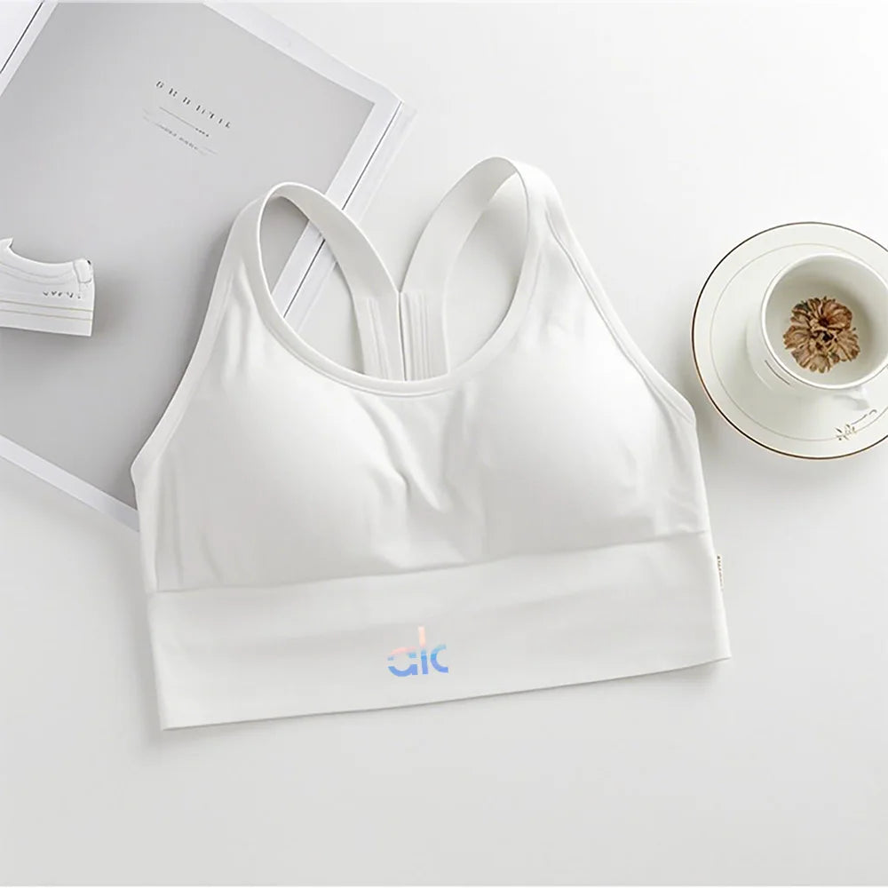 Sexy Women Tops Back Cross Strap Tank Top Push Up Running Sports Bra Breathable Soft Fitness Beauty Solid Color Yoga Bra