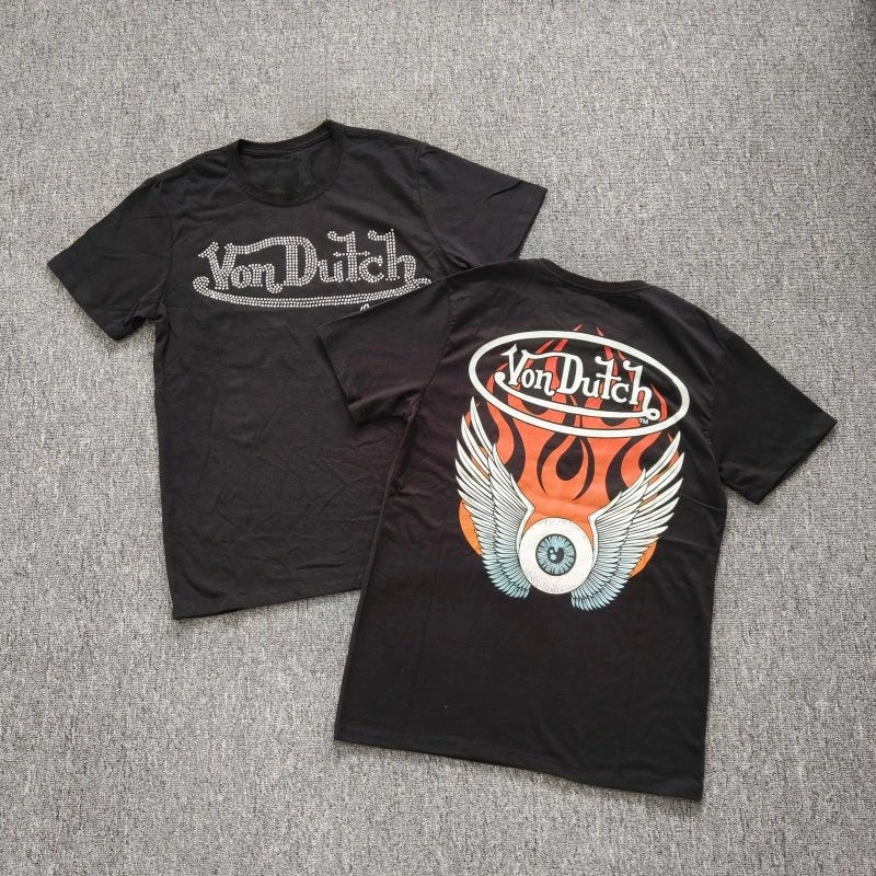 New Men Casual Round Neck Short Sleeve Pure Cotton T-Shirt Summer Vacation Top Funny Graphic Tees Y2K Street Wear