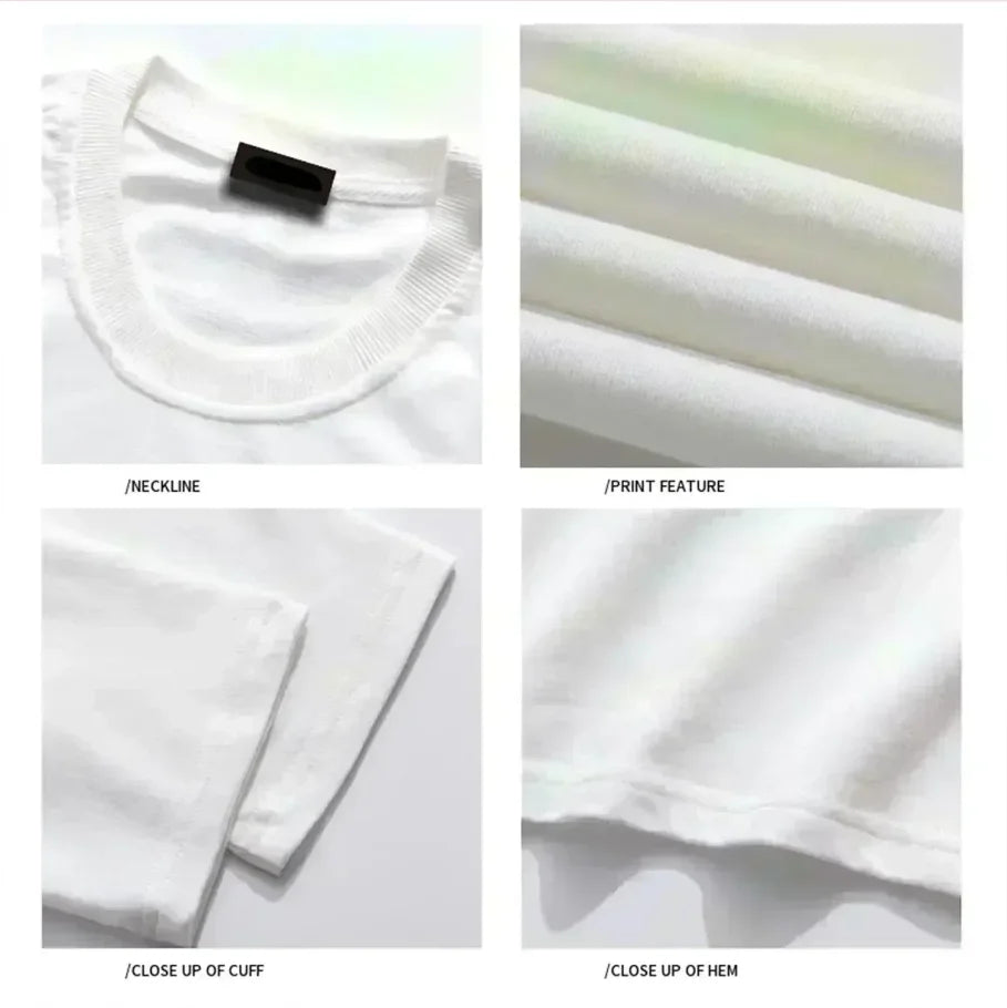 American Retro God's Will Skull Retro Pattern Cotton T-shirt Printed Graphic Men and Women Y2K Oversized T-shirt Street Wear