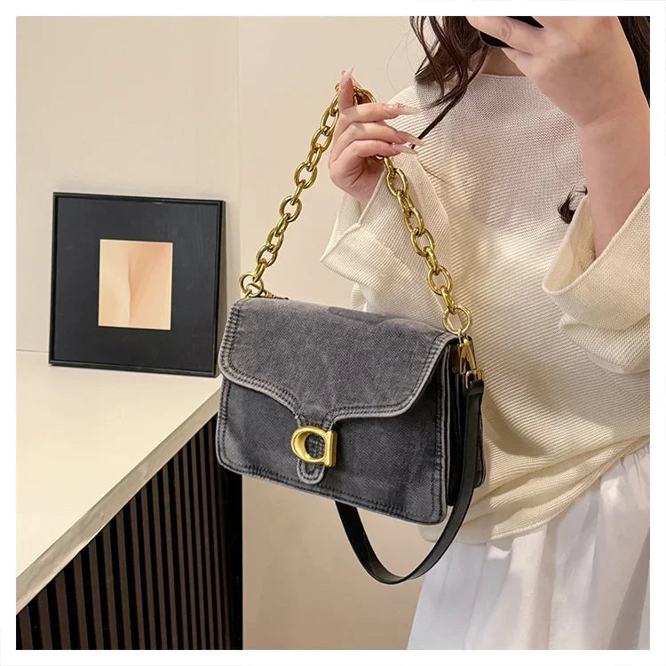 2025 High-Value Retro Women's Canvas Underarm Bag – Trendy Shoulder/Crossbody, Versatile Sophisticated Backpack