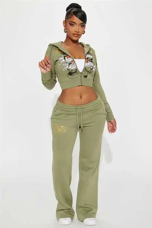 2024 Women's Casual Street Printed Two-Piece Best Friend Matching Sets Multi-Color Outfits