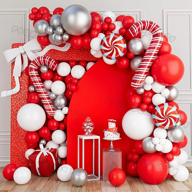 Christmas Balloon Garland Arch Kit — Holiday Party Decor