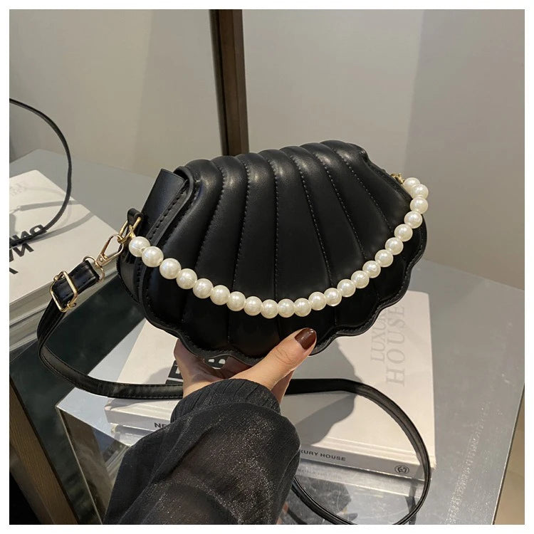 Korean-style Chic Single-shoulder Bag, Niche Trend Shell Bag, Fashionable and Simple Crossbody Bag 2025 Summer New Bag for Women