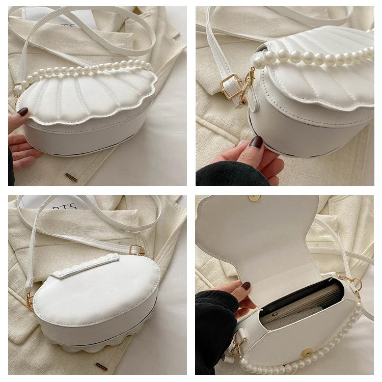 Korean-style Chic Single-shoulder Bag, Niche Trend Shell Bag, Fashionable and Simple Crossbody Bag 2025 Summer New Bag for Women
