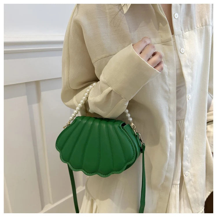 Korean-style Chic Single-shoulder Bag, Niche Trend Shell Bag, Fashionable and Simple Crossbody Bag 2025 Summer New Bag for Women