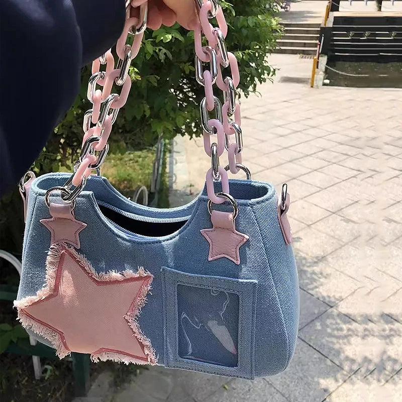 Jeans Women Underarm Shopper Totes Large Capacity Designer Hobo Shoulder Bag Luxury Women's Handbag Small Crossbody Bag