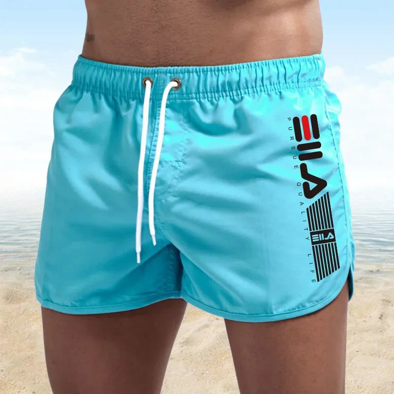 Summer beach swimming shorts: Fashionable and best-selling printed shorts, comfortable ultra-thin quick-drying beach shorts