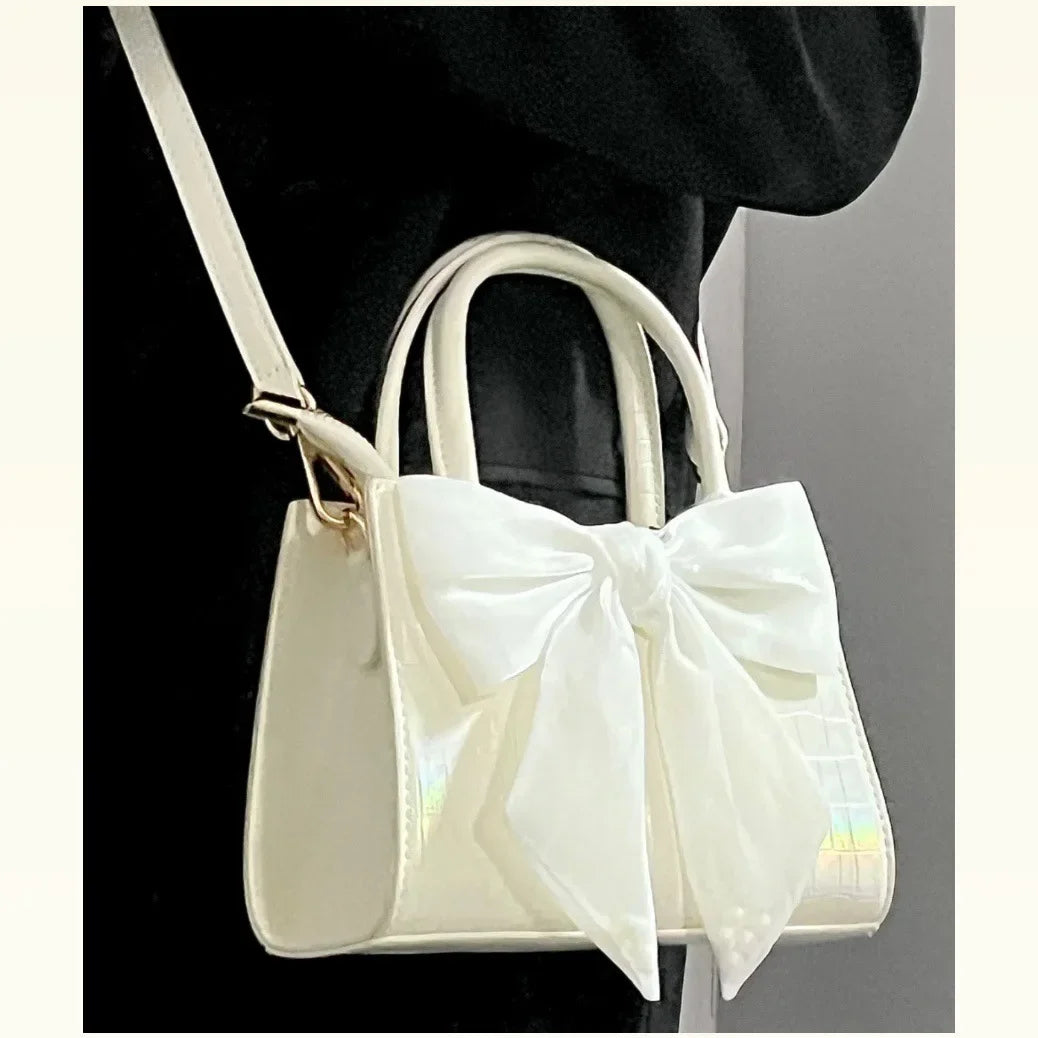 Fashion Womens Pink Bowknot Clutch Purse Shoulder Underarm Messenger Handbag
