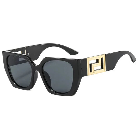 New Oversized Square Sunglasses Women Vintage Trendy Gradient Shades Sun Glasses Luxury Brand Design Eyeglasses Fashion Eyewear