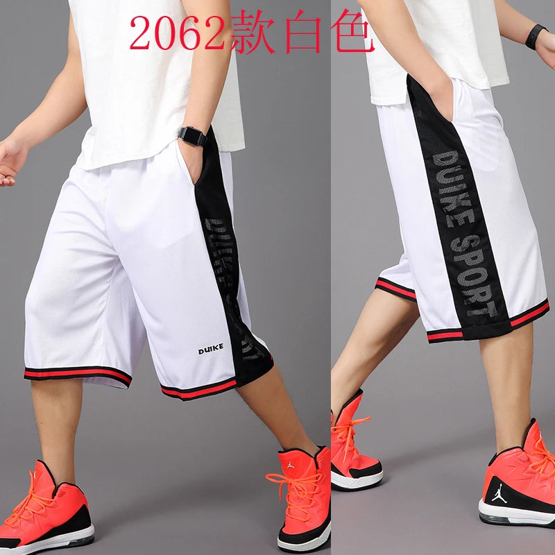 New Arrival Fashion Men Stretch Loose Running Shorts Summer Casual Elastic Waist Knee Length Print Plus Size XL 2XL 3XL 4XL