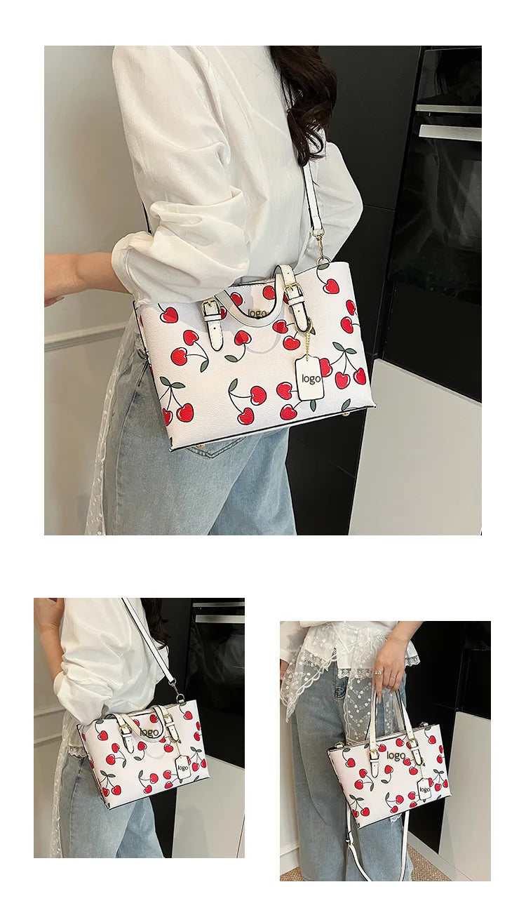 2025 Popular Classic Retro Tote Bag with Print, Shoulder Bag, Crossbody Bag, and Handheld Bag