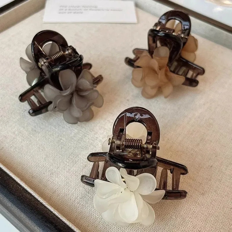 Korean 1/2pcs Sweet Black Red Bow Small Hair Claw Clip Princess Velvet Bow Hair Clip Claw Clamp Headwear Girls Women