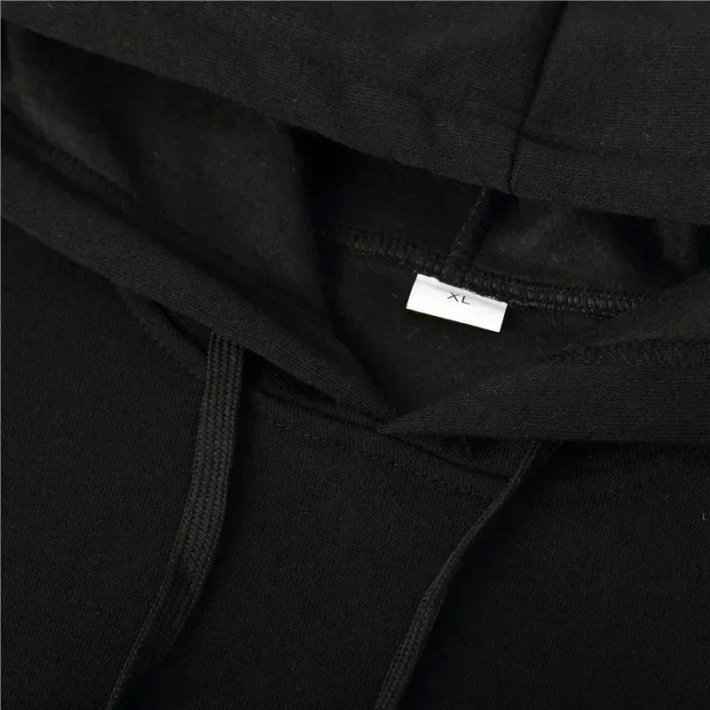 Men's Casual Hoodie Geometric Pattern Polyester Fiber Relaxed Fit Machine Washable Fashion Female Streetwear Long Sleeve Clothes