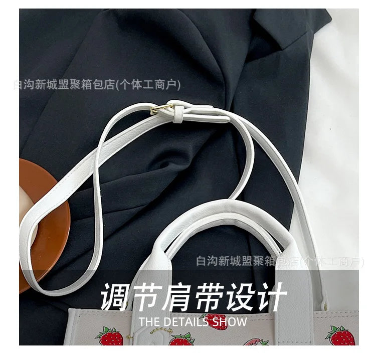2025 New! Large Capacity Tote Bag - Simple Stylish, Cute Korean Style, Trendy Printed
