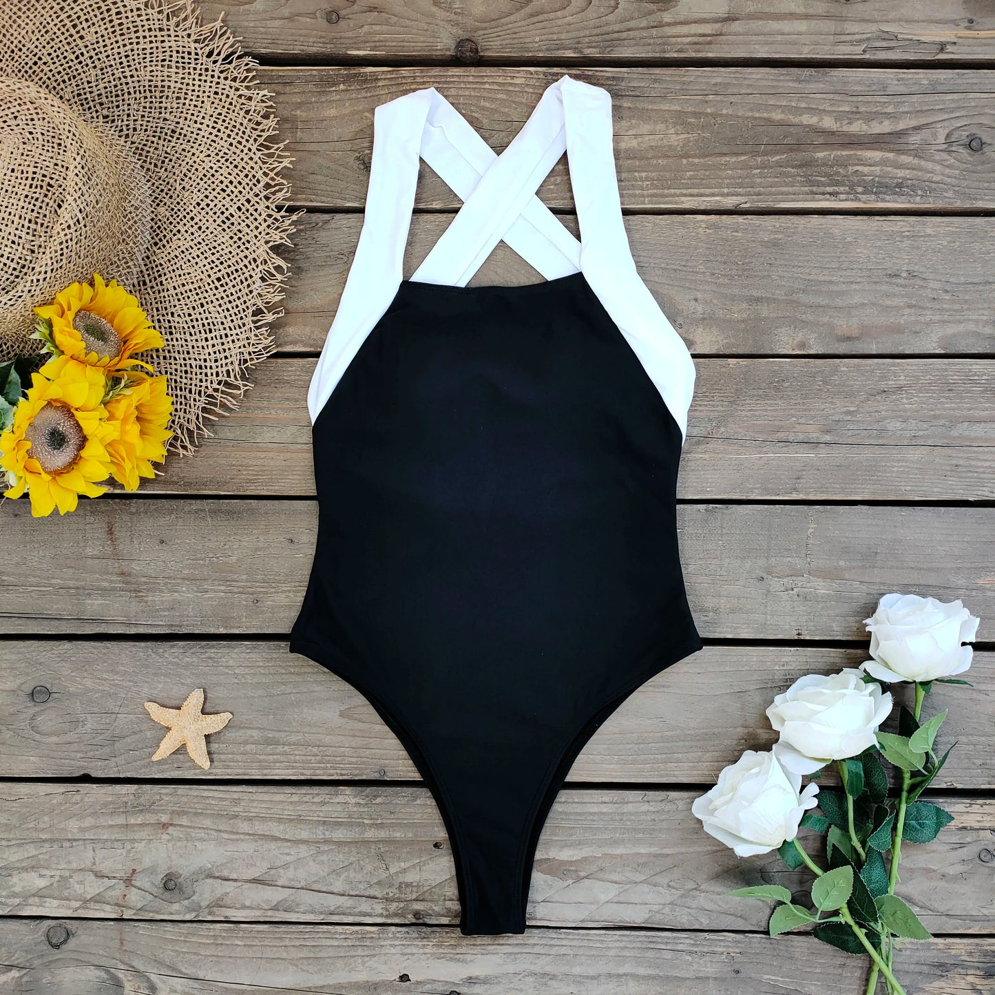 Patchwork Bikini Swimsuit High Waist Brazilan Bikini Set Swimwear for Women U Neck Bathing Suits Summer Female