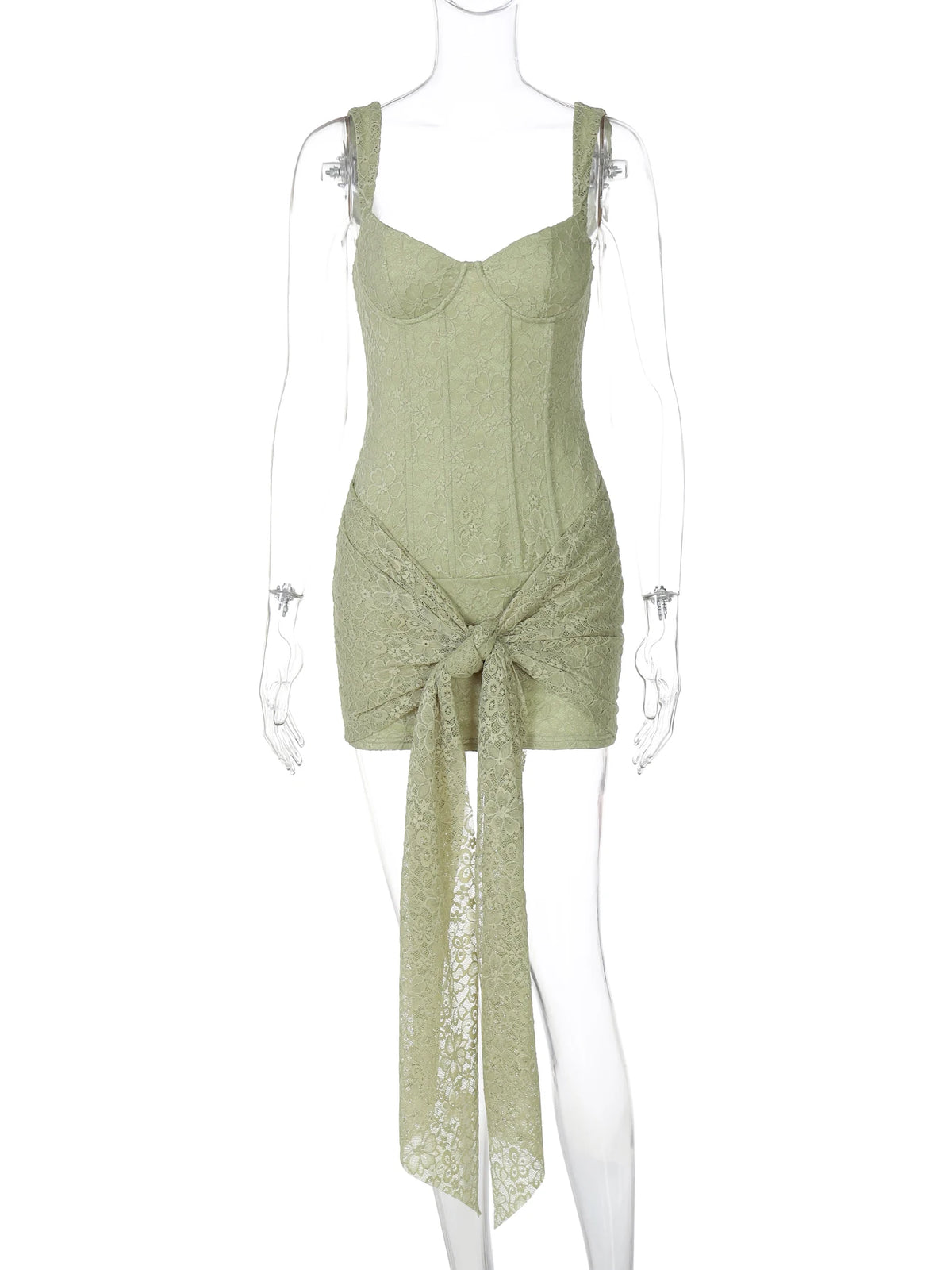 Women's Jacquard Ribbon-Detail Bodycon Dress