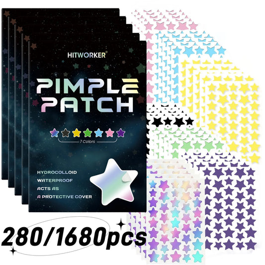 Multicolor Star-Shaped Pimple Patches