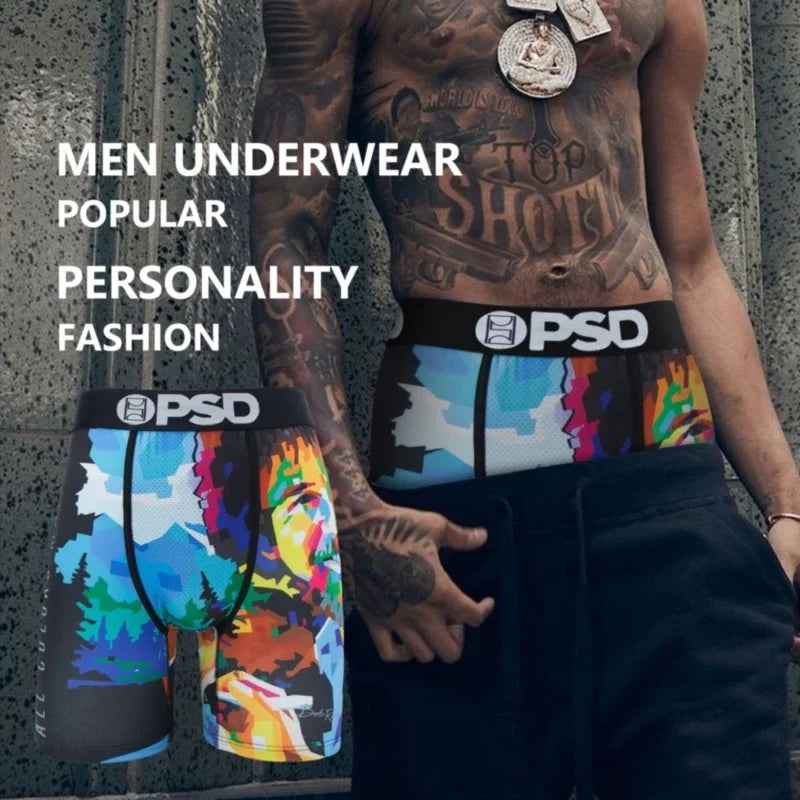 OZPSD 1Pcs Men Underwear Boxer Nylon Breathable Crotch Man Boxer Briefs Sexy Men's Panties Plus Size L-XXL Mens Boxer Underpants