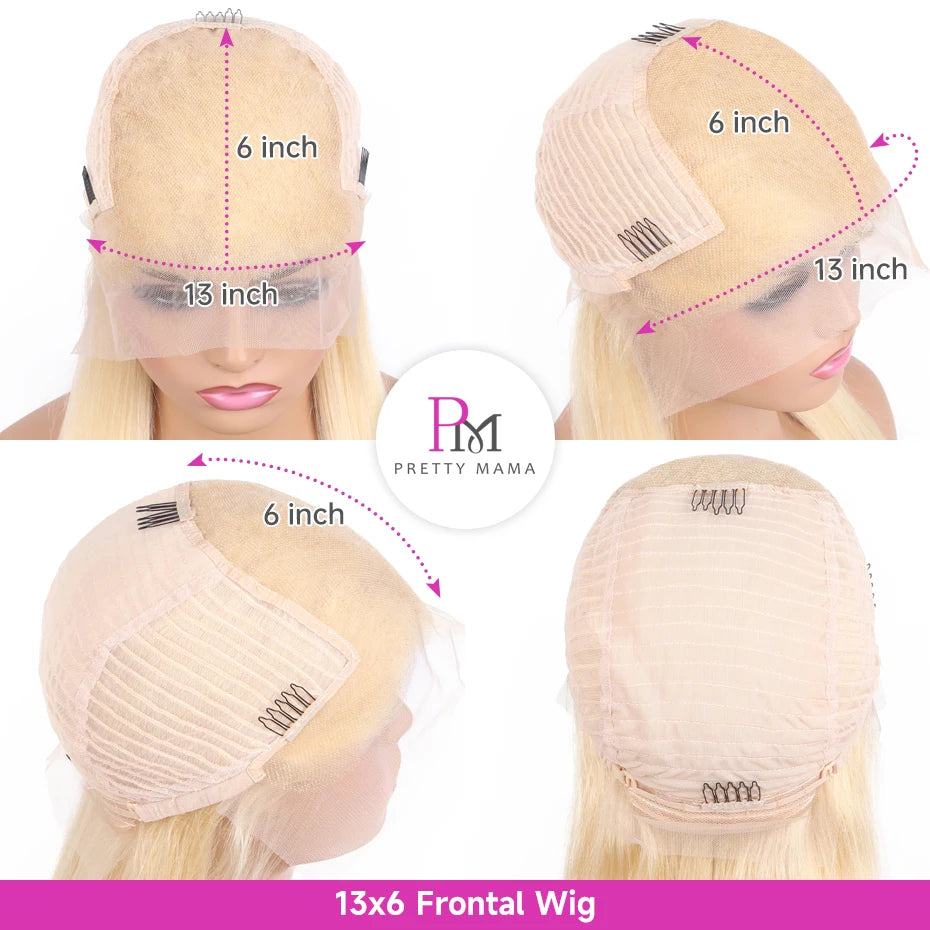 13x6 Ash Purple Pink Human Hair Wig 250 Density Lace Frontal Wig Bone Straight Lace Front Wig Human Hair Rose Gold Colored Wigs
